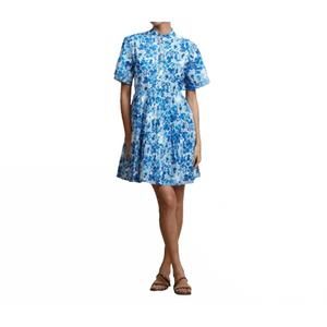 NEW RO'S GARDEN vibeka short dress in blue nerano